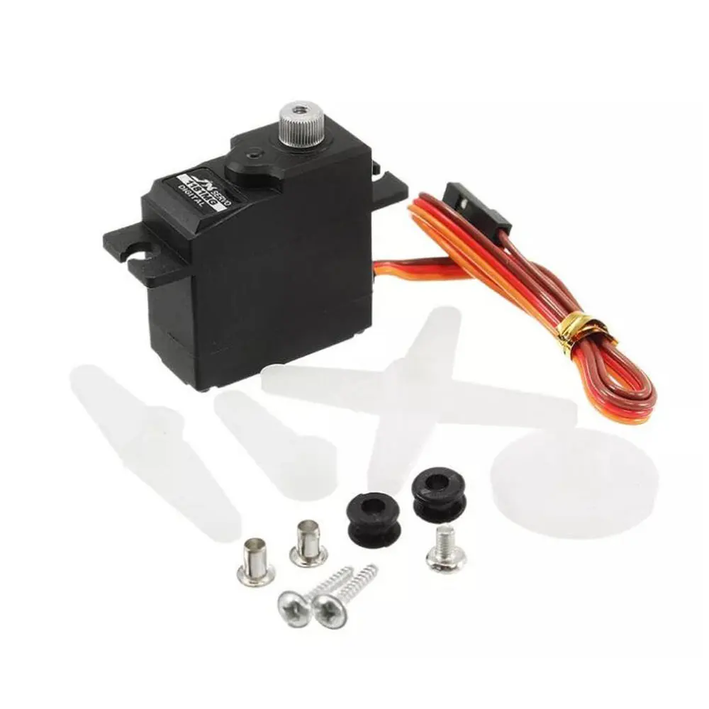 Servo digitale JX RC PDI-1181MG Servo con ingranaggi in metallo da 17 g per WLtoys 144001   WPL RC Auto B1 B16 B1/16 B24 C14 C24 Elicottero Aereo
