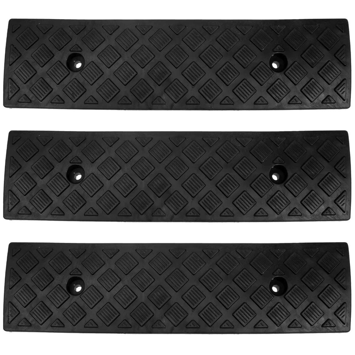 Set 3 Scooters Step Mat Slope Rubber Shed Ramp Bike Motorcycle Car Curb Threshold Driveway Garage