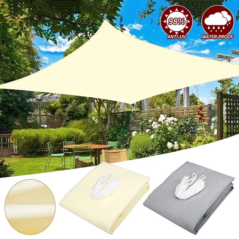 

Outdoor Awnings Waterproof Sun Shade Sail Rectangle Garden Canopi Terrace Sun-Shelter Net Pool Car Canvas Awning Camping Tents