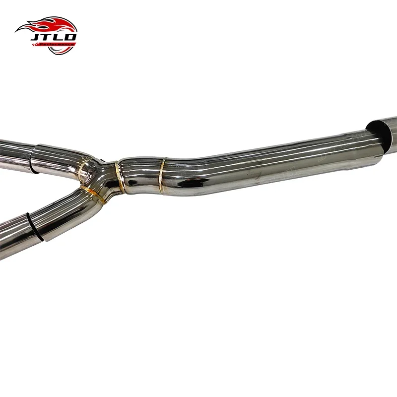 JTLD 304SS シングルミッドパイプエキゾーストシステム BMW G80 M3 G82 M4 G8x S58 V6 3.0T 2019-2023用 バルブ付きキャットバックエキゾースト