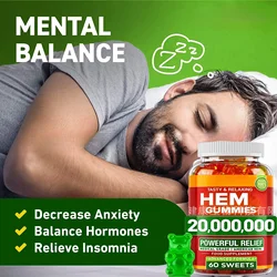 1 bottle of HEM gummies for soothing reducing anxiety and balancing health food