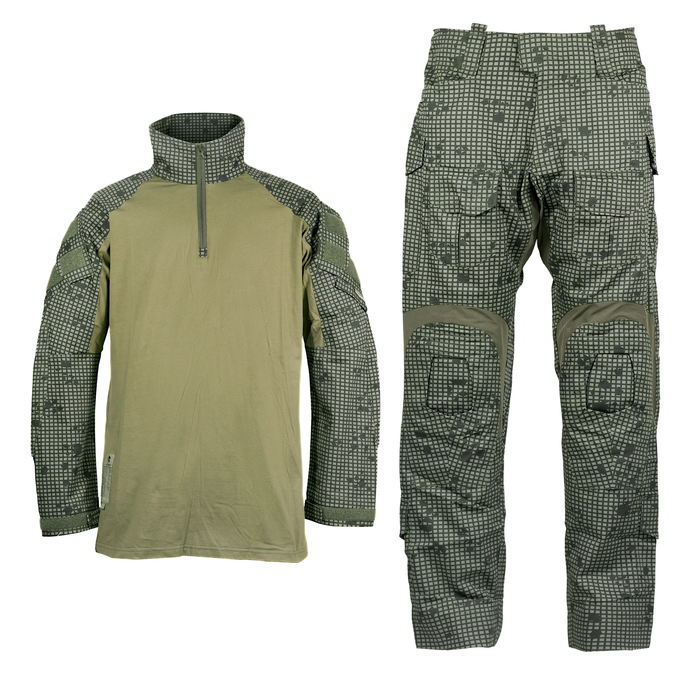 Tactical G3 Sand Night Camo/T-block black gray/ All Terrain DeBan 50/50 Nylon Anti Infrared Fabric Combat Suit Set