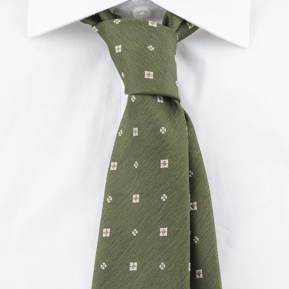 MUGIVALA Brand 7.5cm Neck Tie  Men Versatile Green Mori Tie Polyester Causal Tie For Men Spring Floral Tie