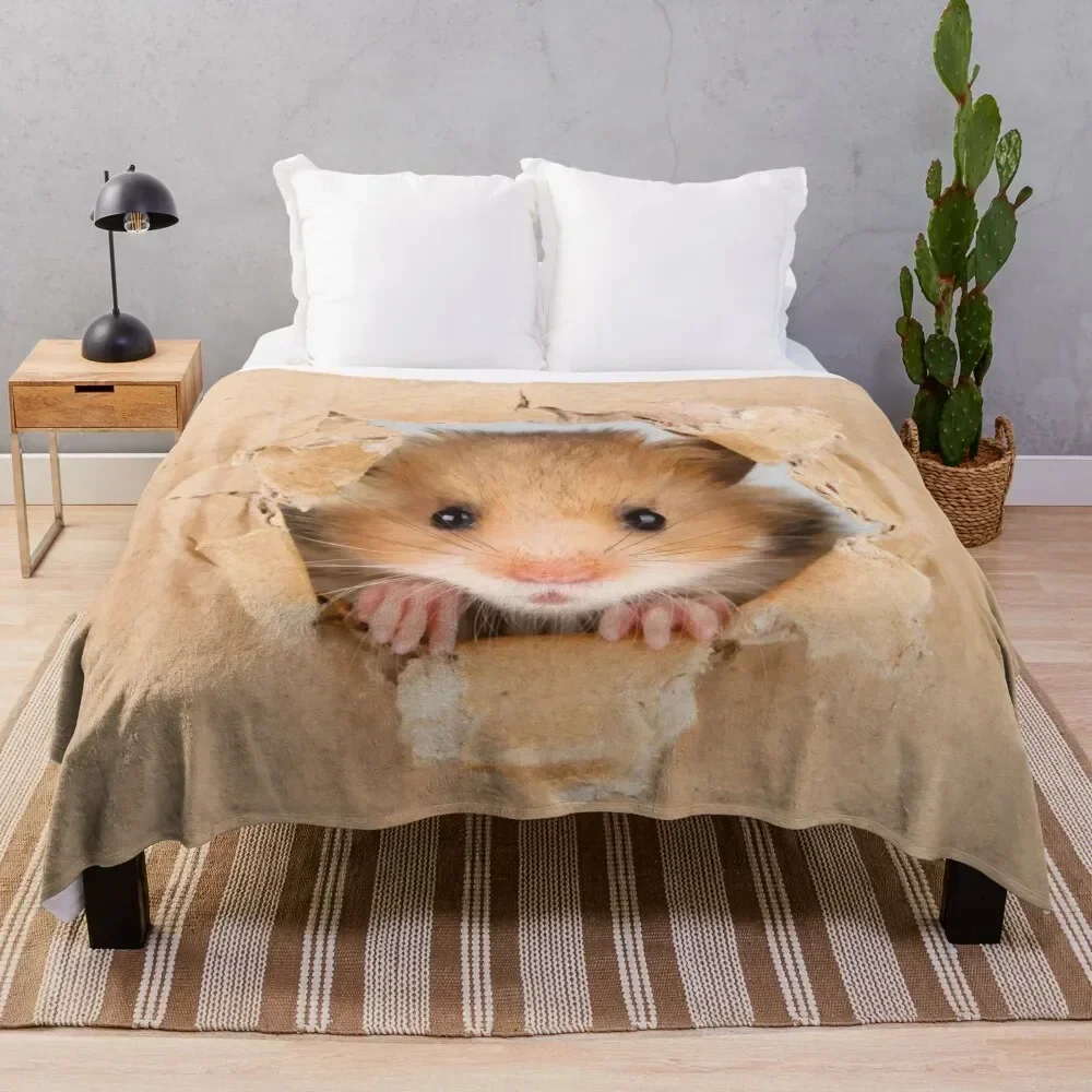 

Cute Hamster Throw Blanket Bed covers Flannels Blankets