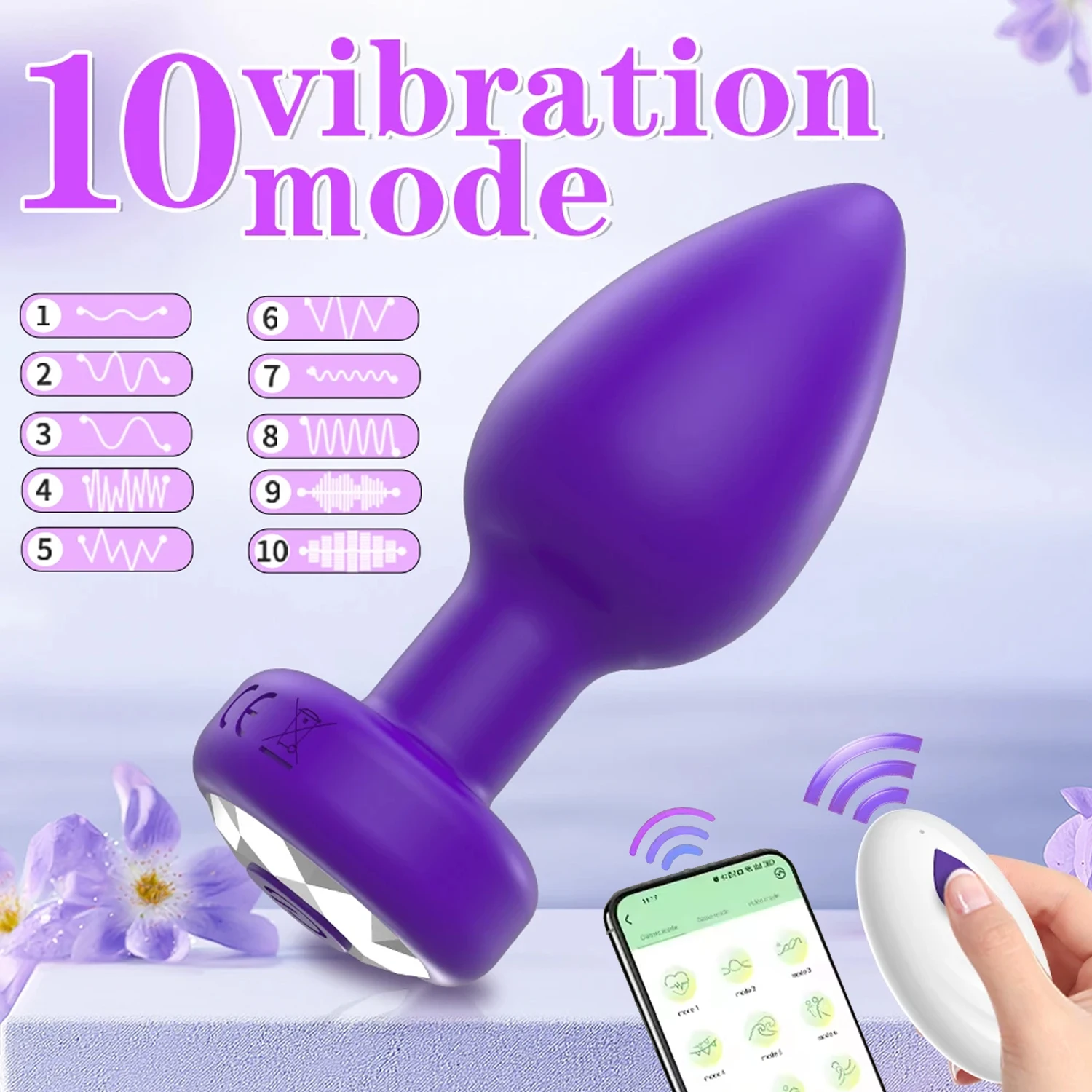 APP Butt Plug Anal Vibrator for Gay Remote Control Dildo Vibration Masturbation Adult Sex Toy for Couples Prostate Massager - Image 2