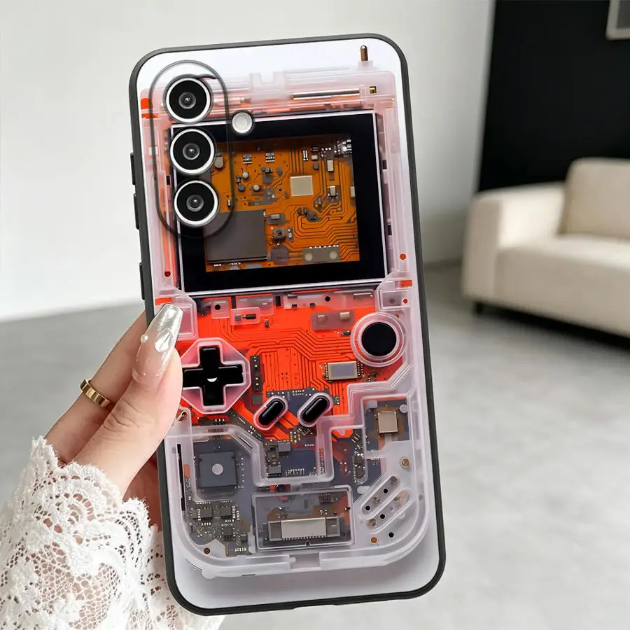 Transparent Handheld Case for Samsung Galaxy A57 A53 A17 A15 A73 A51 A55 A05 A25 A16 A37 A52 A36 A23 A06 Phone Cover A70 A13 A12