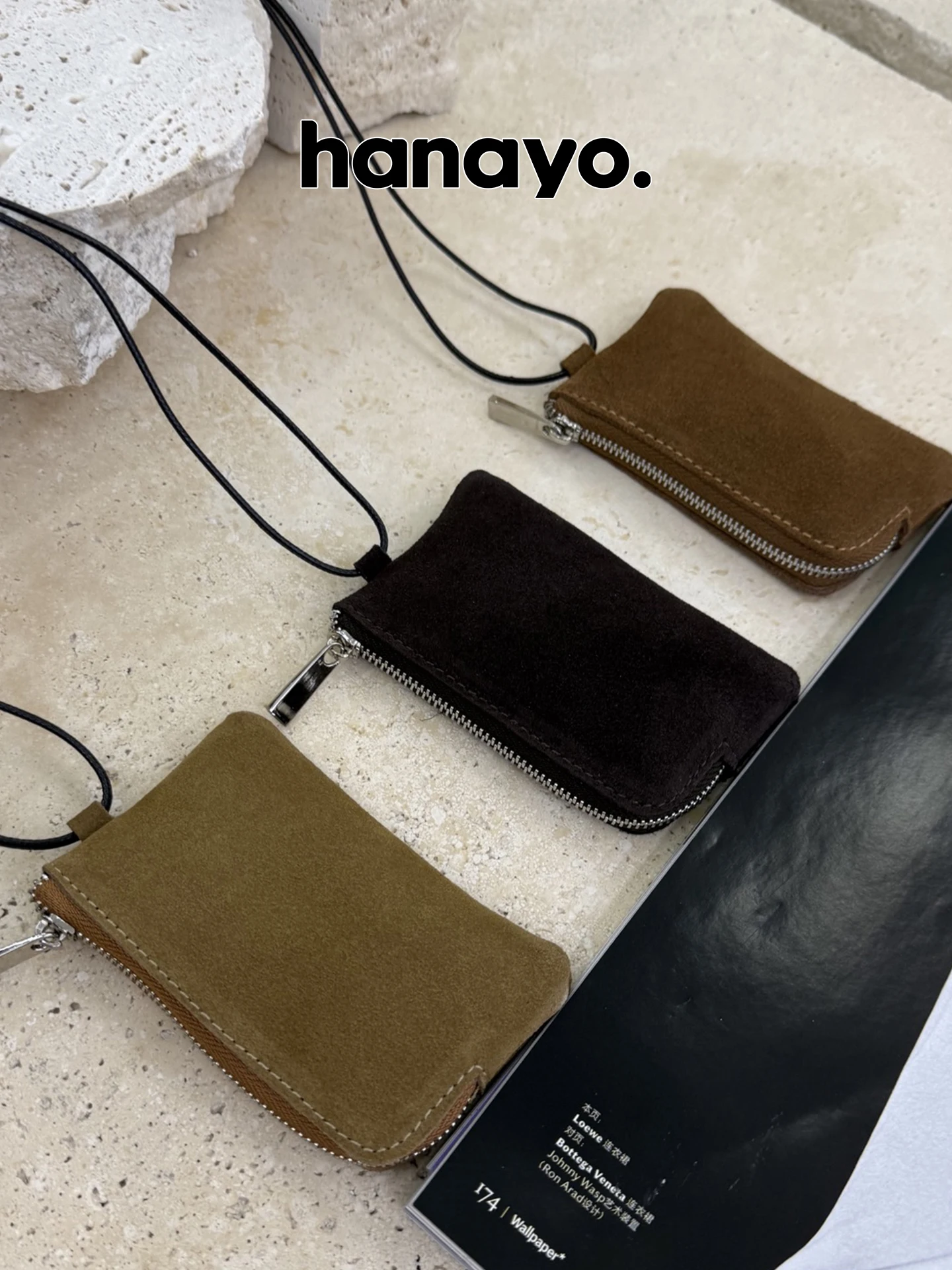 hanayo-women's-short-neck-hanging-wallet-key-bag-storage-pouch-fashionable-casual-multi-functional-bag-youth-summer-trend