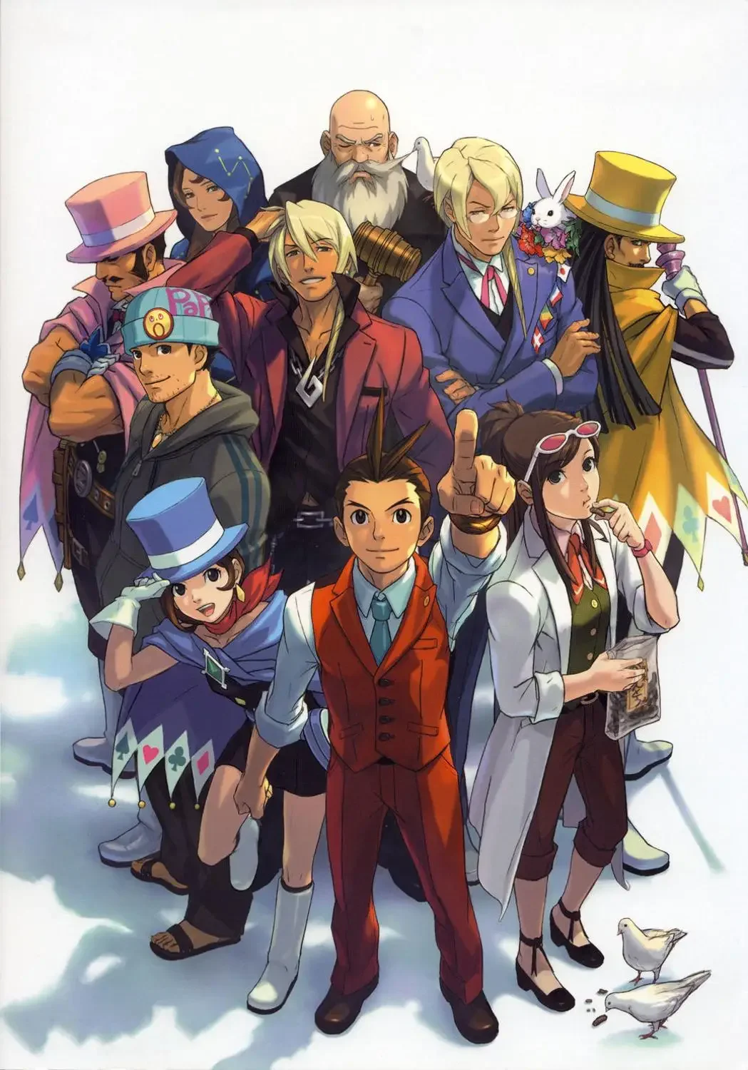 Phoenix Wright Ace Attorney Dual Destinies 2 Silk Fabric Wall Poster Art Decor Sticker Bright