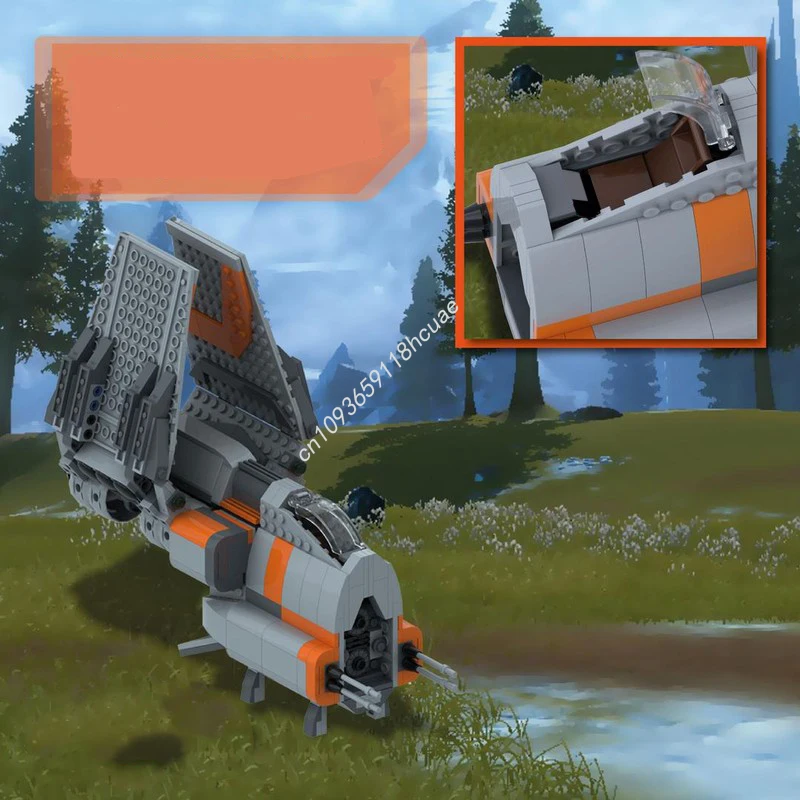 

529pcs MOC Rendaran-Class Assault Shuttle v2 Star Battle Building Blocks STEM Educational Christmas toy Gift Birthday Creative