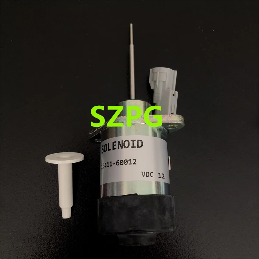 

12V Fuel Stop Solenoid PS41CZ318 1E411-60012 for Kubota 325 Engine D902 Z482 Aftermarket Shut Off Solenoid