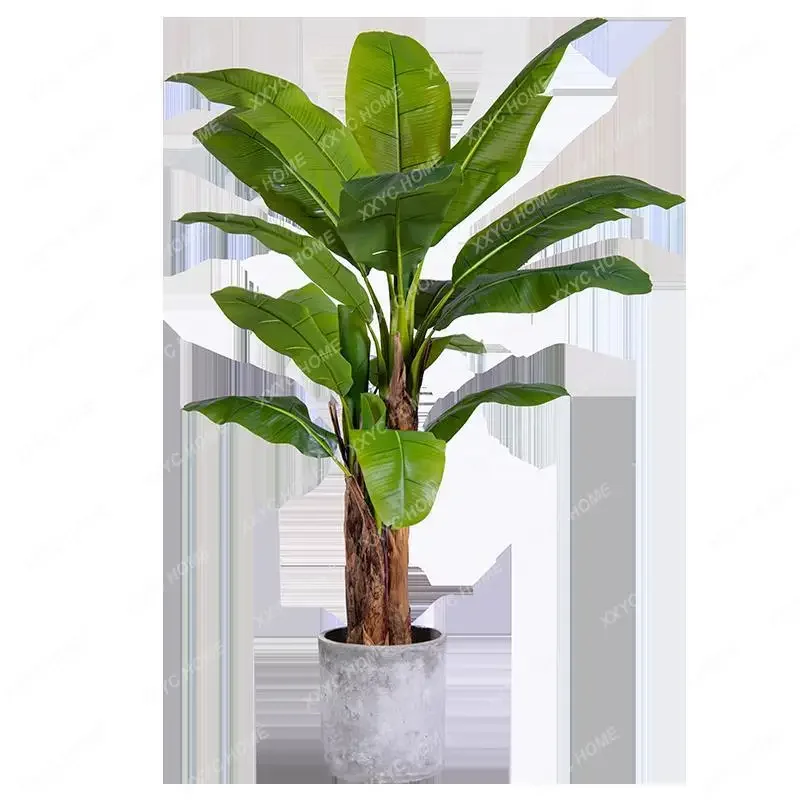 

Large Simulation Banana Tree Plant Bionic Fake Trees Green Plant Indoor Living Room Landscaping Decoration