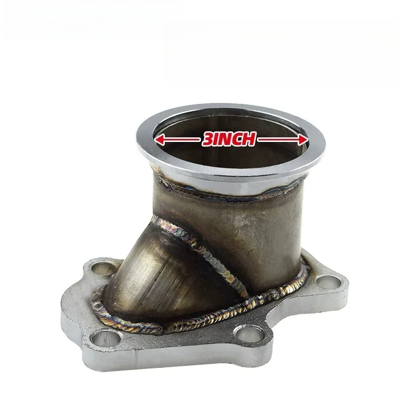 For  Retrofit 5-bolt TD04 Turbine Flange To 3-inch Exhaust Manifold Adapter Stainless Steel Flange Adapter