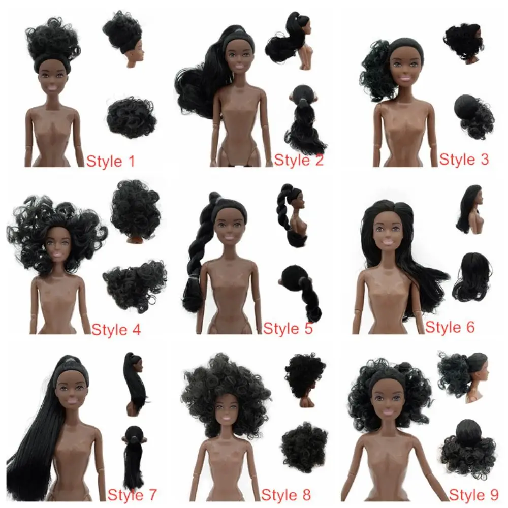 Play House Bambole africane mobili Pelle nera 11 Bambole nere multi-giunte 1/6 Bellissimo giocattolo per bambole da 30 cm