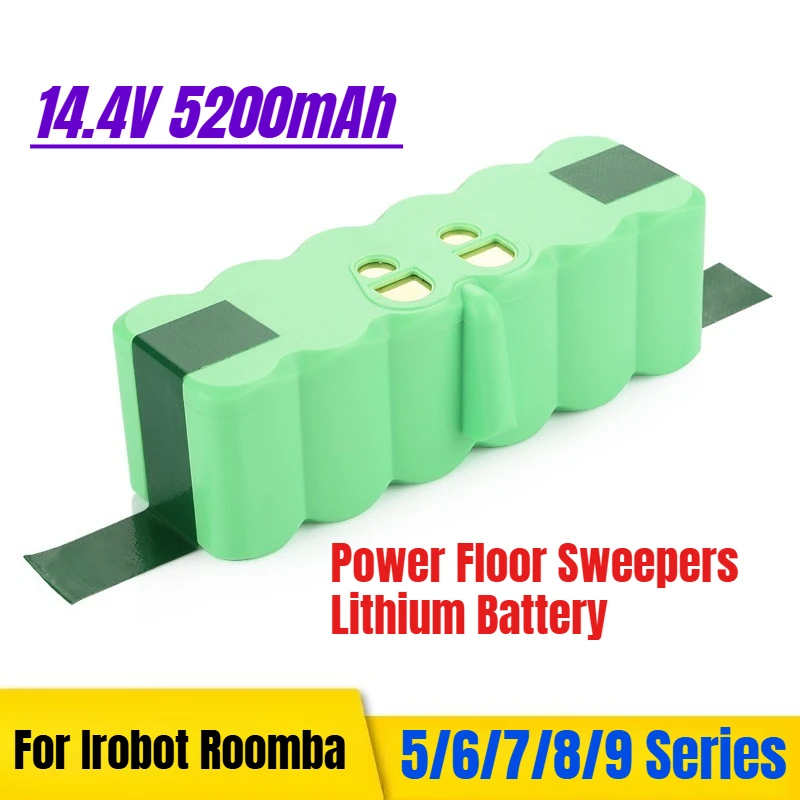 بطارية ليثيوم 14.4 فولت 5200 مللي أمبير في الساعة لسلسلة Irobot Roomba 5/6/7/8/9 #1