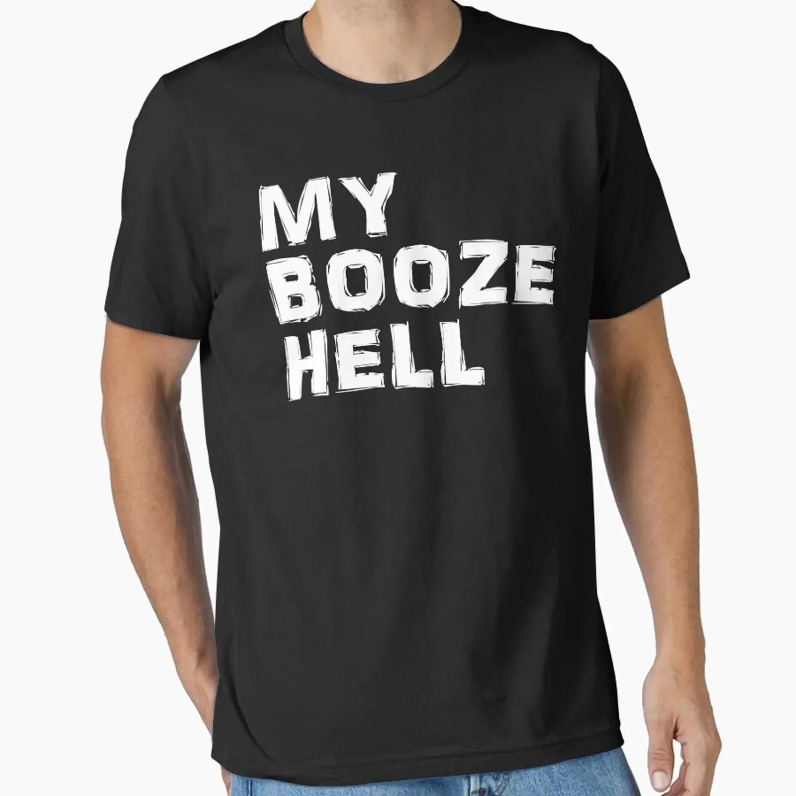 My Booze Hell for dark colours designed and sold by theheadshed vintage Washed Unisex designer clothes graphic Stretched