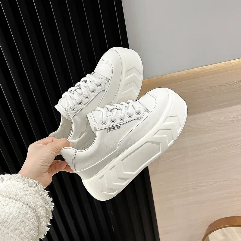 College Style Sneakers All-match White Platform  Shoes Women Vulcanize Shoes Casual Shoes Women Comfortable Breathable Tennis