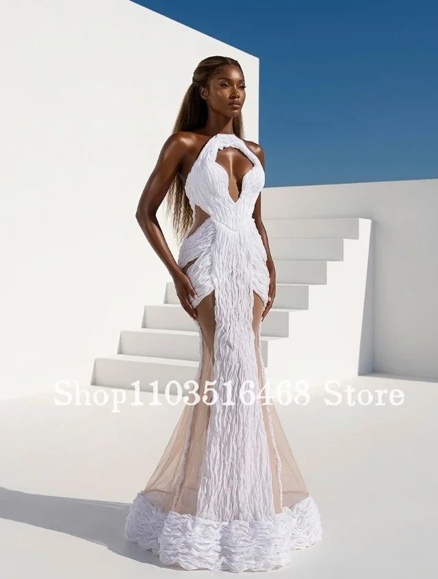 Vestido Novia Sirena Tul Volantes