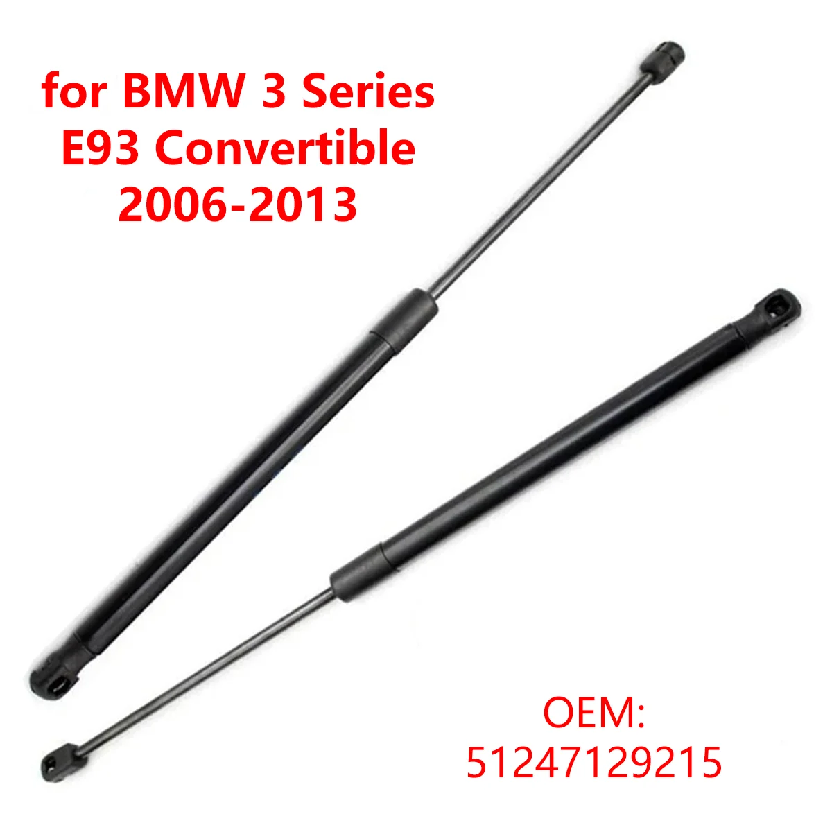 2 قطعة 51247129215 سيارة الخلفي الجذع التمهيد الباب الخلفي دعامات الغاز رفع دعم قضبان لسيارات BMW 3 سلسلة E93 للتحويل 2006-2013