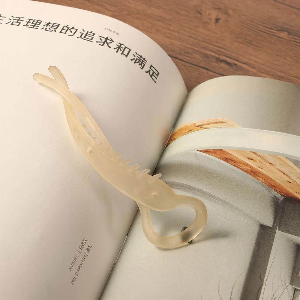 Elegant Simple Hair Accessories Female Twist Hair Clip Headwear Fashion Accessories Banana Clips Resin Hairpin Vertical Clip