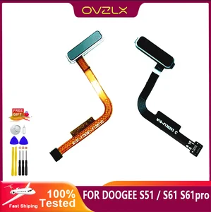 Bilashmart BackShell Original DOOGEE S51 S61 Fingerprint Button Sensor Keypad Flex Cable FPC Accessories DOOGEE S61 PRO Mob Phone