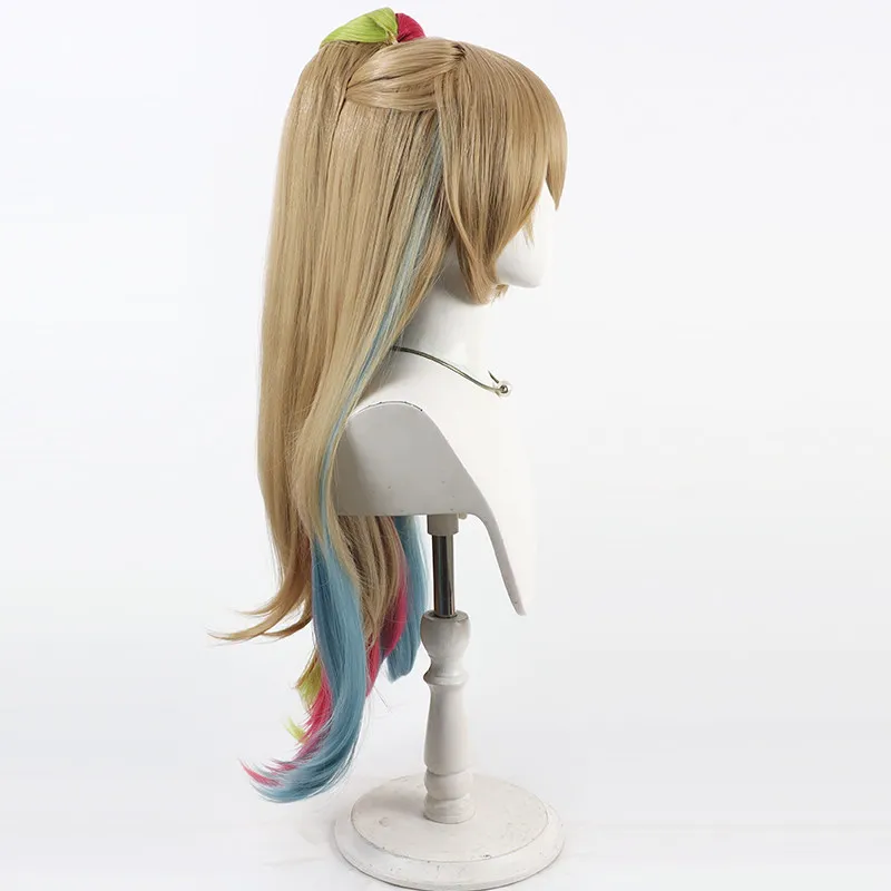 Anime Game Bazooka Girl Cosplay Wig Halloween Carnival Party Props Synthetic Hair Heat Resistant Fiber + Wig Cap