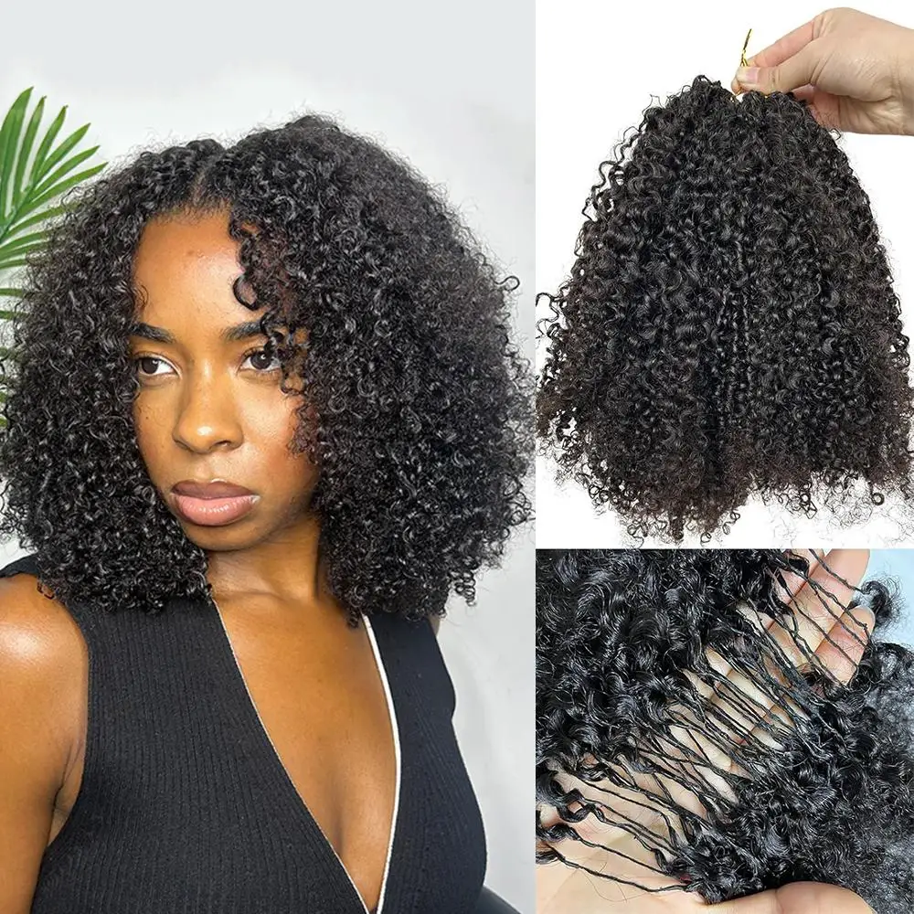 

300 г. Натуральные кудрявые волосы для плетения крючком, предварительно завитые, с эффектом перьев, для наращивания волос методом крючкового плетения