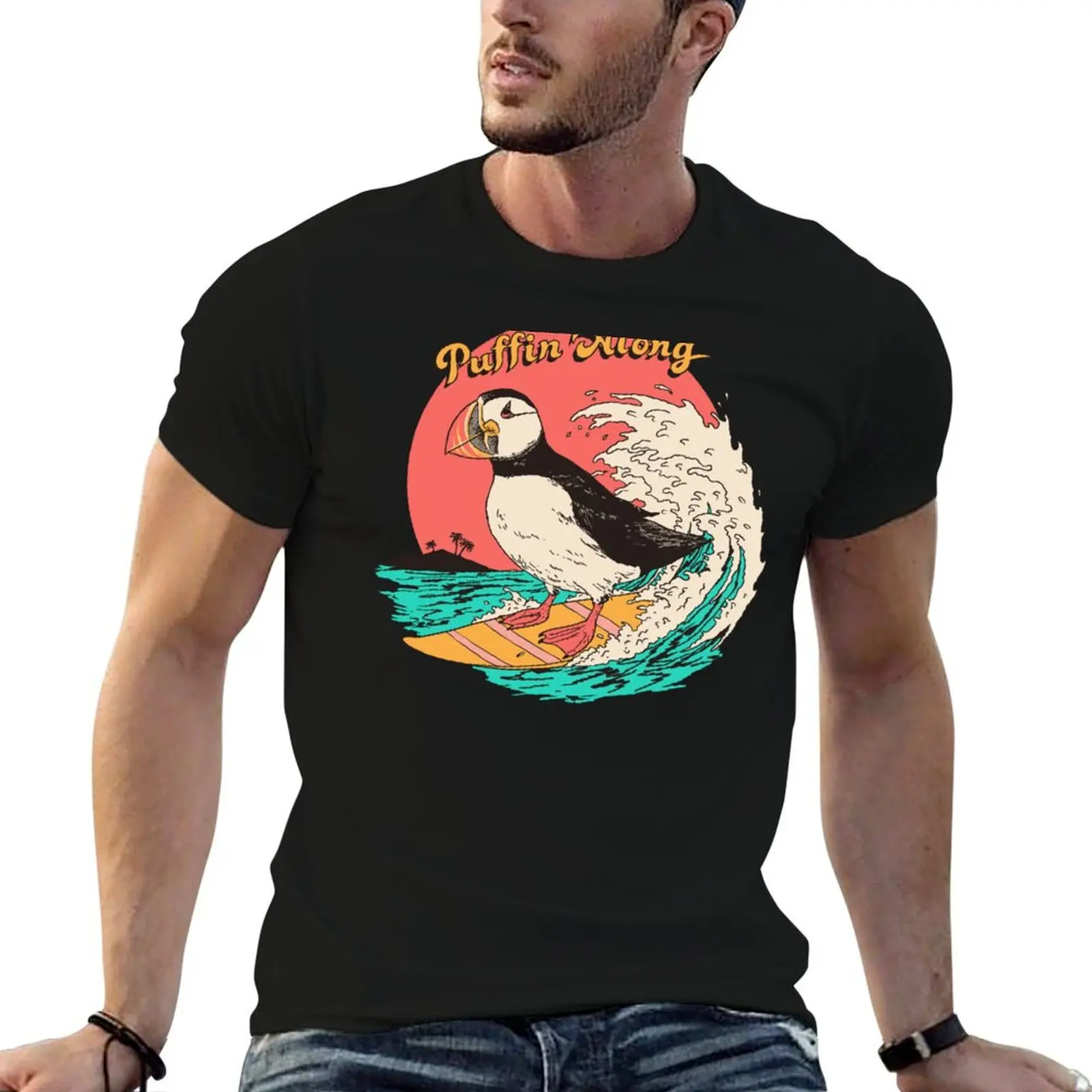 fit man t Along casual for men shirts Puffin shirts slim for t man T-Shirt