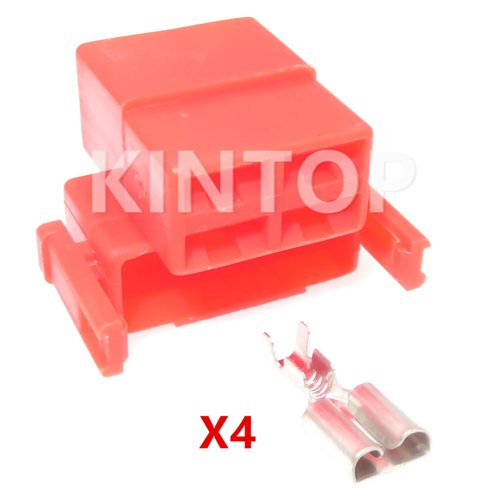 1 Set 4 Pins Auto Starter Motor Connector  With Wires Car Large Current Oxygen Sensor Electric Wire Unsealed Socket AC Assembly