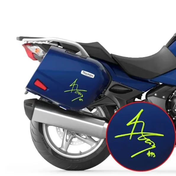 موتو جي بي المتسابق # 93 ملصقات توقيع خوذة دراجة نارية عاكسة ملصق مائي اكسسوارات لهوندا أفريقيا التوأم CB650R فورزا CBR 650R #3