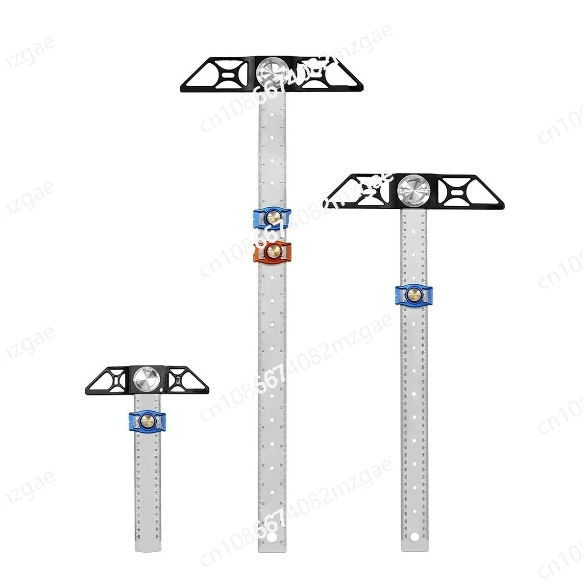 Woodworking Right-angle T-ruler Angle Ruler Scribing Ruler Adjustable High-precision T-square Ruler