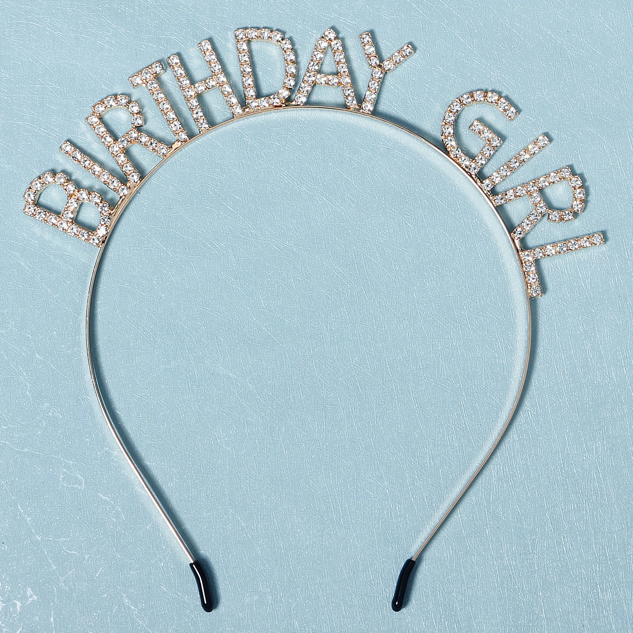 Birthday Girl Letter Headband Sparkly Rhinestone Crystal Hairband Women Girls Happy Birthday Party Decorations Hair Accessories