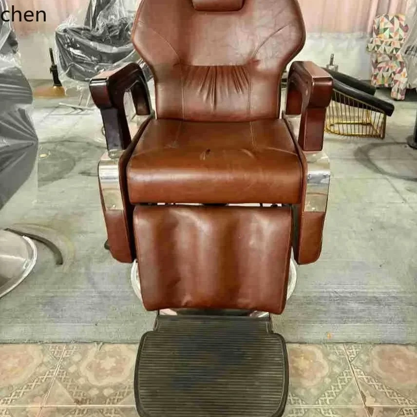 y9.4-Men's Retro Oil Head Barber Chair Hair Salon Special Barber Shop Salon Haircut Chair
