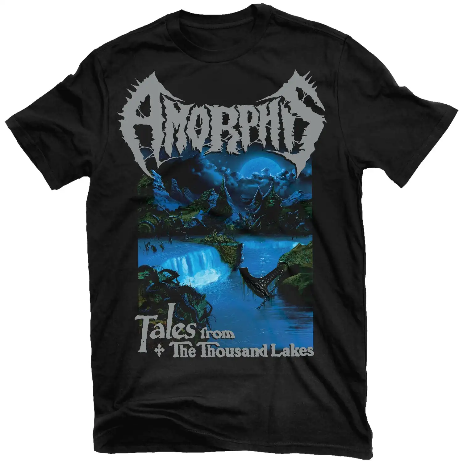 Camiseta Casual de Verano con Estilo Artístico de Música Rock Heavy Metal de Amorphis Black Winter Day, Marca de Lujo para Hombre y Mujer, Top 2026 Nuevo