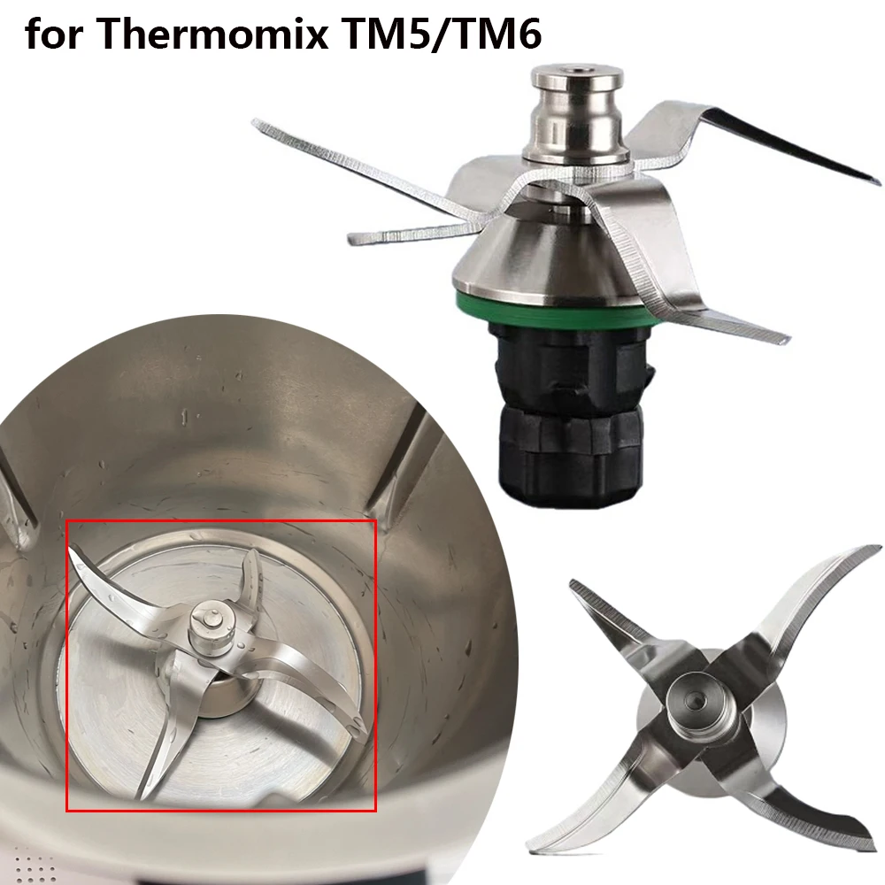 

1 PCS Stainless Steel Blade for Thermomix TM5 TM6 Replacement Blender Blades Cooking Mixed Knife Accessories