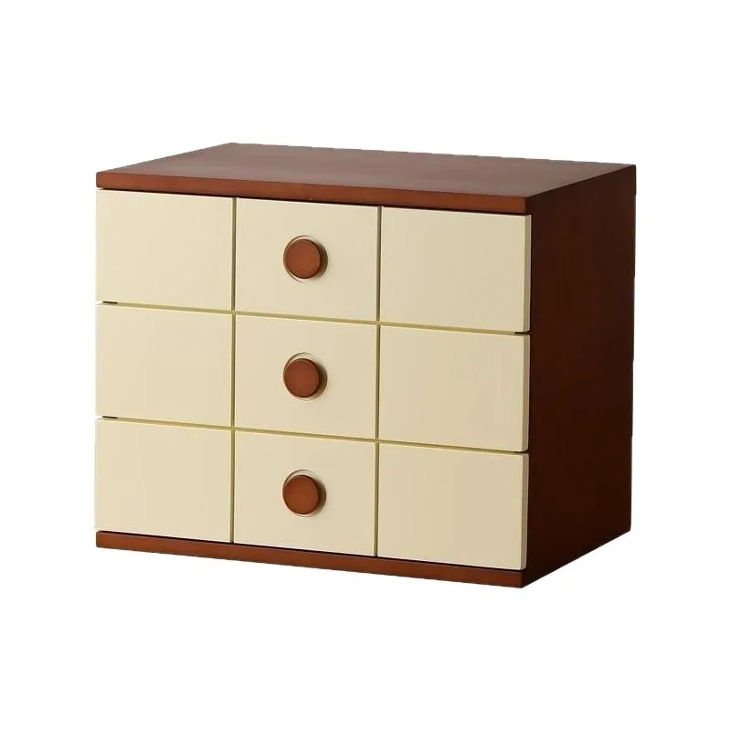Retro solid wood chest, home living room module TV cabinet