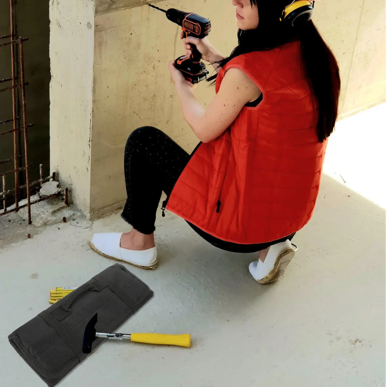 

Водонепроницаемая сумка-органайзер для инструментов из прочной ткани Оксфорд, многофункциональная, для электриков, ремонта, обслуживания и домашнего использования