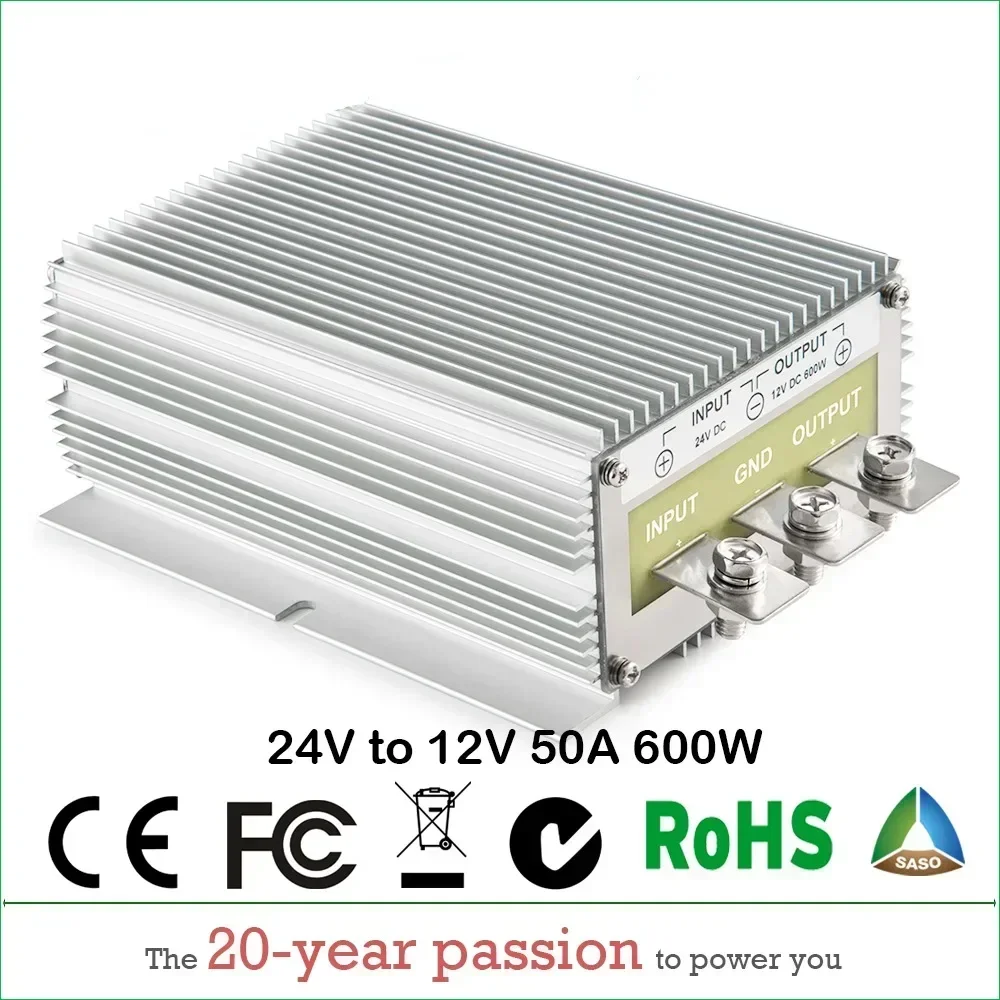 

High Power 600W Newest Hot DC DC Step Down Converter 24V TO 12V 50A Voltage Reducer Stabilizer Reducer CE RoHS Certificated