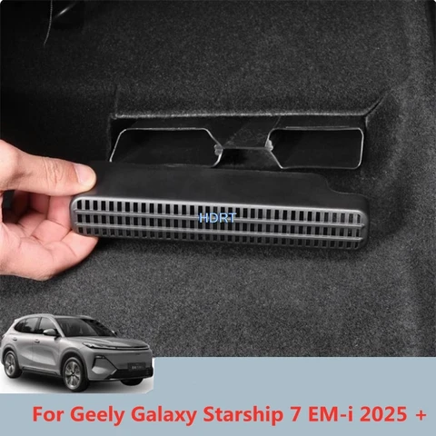 Для Geely Galaxy Starship 7 EM-i 2025 + стиль автомобиля, заднее сиденье под вентиляционное отверстие кондиционера, накладка на рамку, пылезащитный чехол, аксессуары