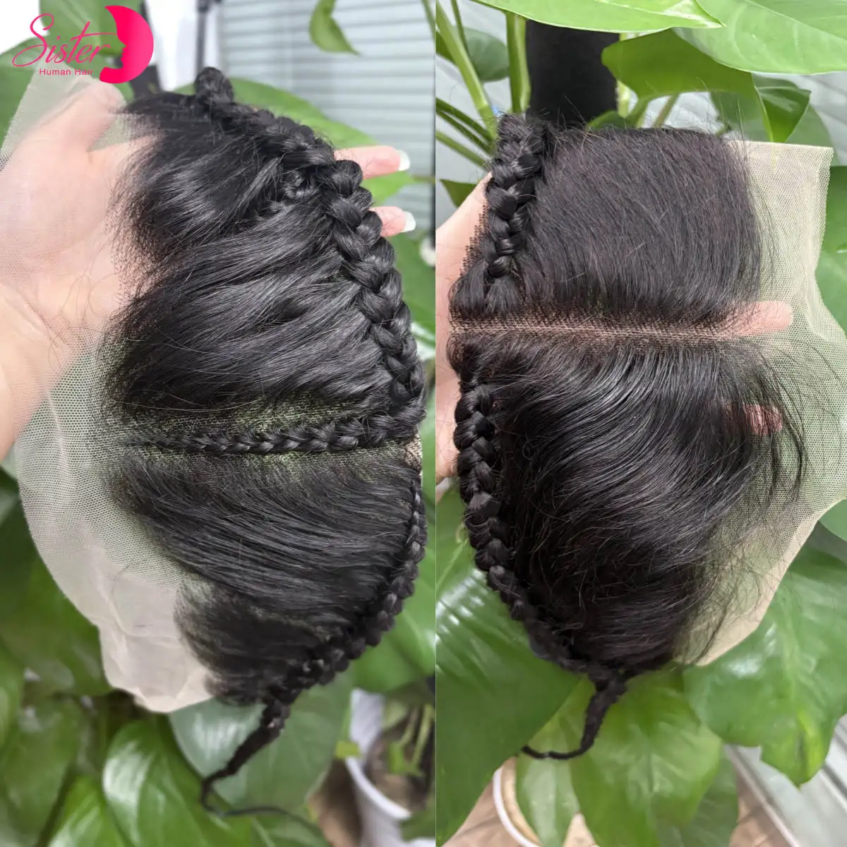 

13x4 прозрачные кружевные фронтальные с косами, натуральные бирманские волосы Remy, кружевная фронтальная застежка, 10 дюймов для женщин и девочек