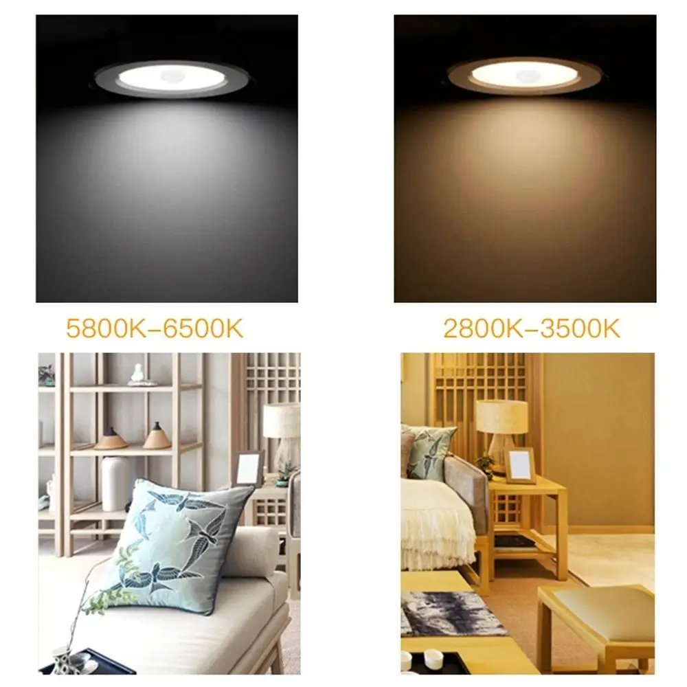 AC 85-265V for Corridor Aisle Infrared Auto ON Off Human Sensor Light LED Ceiling Light Downlight PIR Motion Sensor