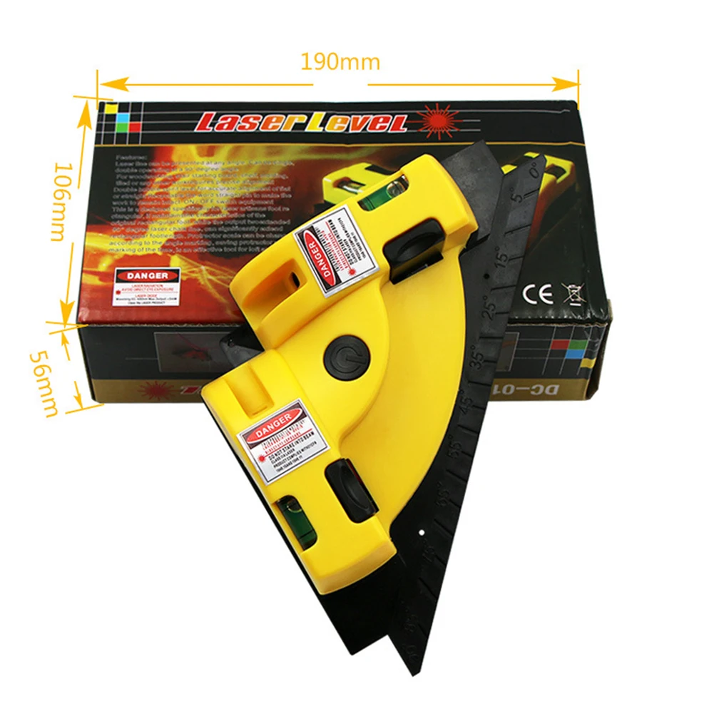 Right Angle 90 Degree Square Laser Level Instrument Measurement Vertical Ground Job Tool Laser Construction Tools