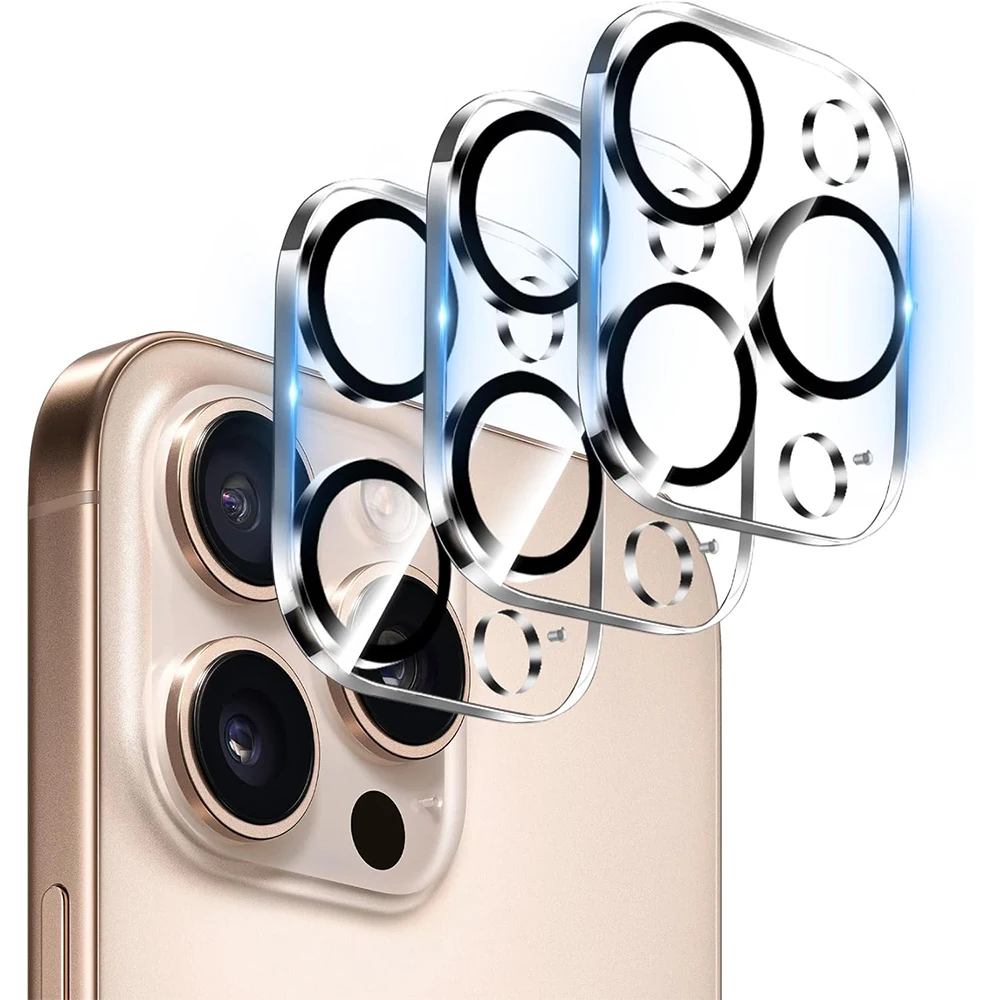 

Закаленное стекло для защиты объектива камеры, Защитная пленка для iPhone 16 Pro Max 15 Plus 14 13 Mini 12 11 16Pro, аксессуары, 3 шт.