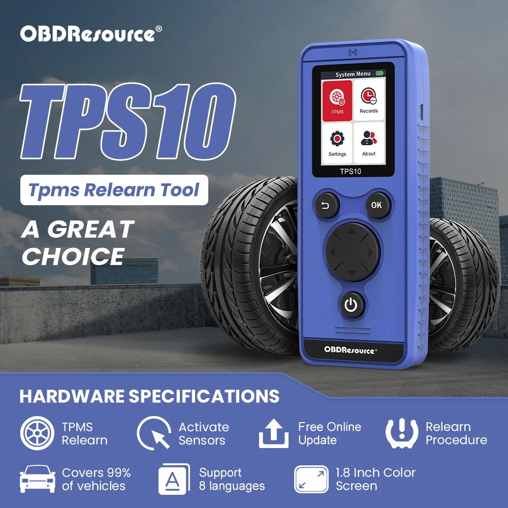 

OBDResource TPS10 Car Tire Pressure Activation Sensor TPMS Reset Tool for BMW Audi Ford Jeep Mitsubishi Toyota Tool Accessories