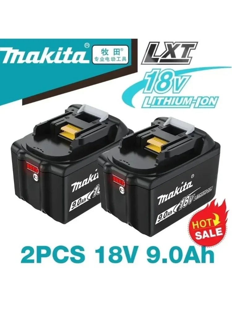 Original Makita 6Ah*9Ah Wiederaufladbare Batterie für Makita 18V Elektrowerkzeuge mit Li-Ionen LED LXT BL1860 BL1850 Ersatz