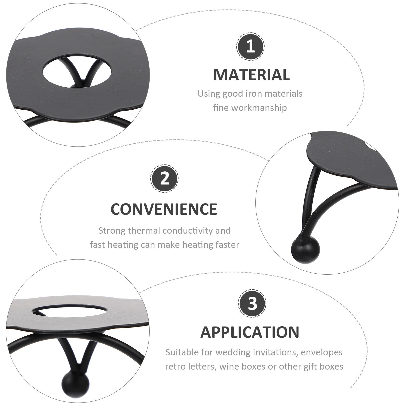 

Wax Melting Stove Iron Lacquer Melting Furnace For Sealing Wax Warmer Envelope Wedding Invitation Craft Tool