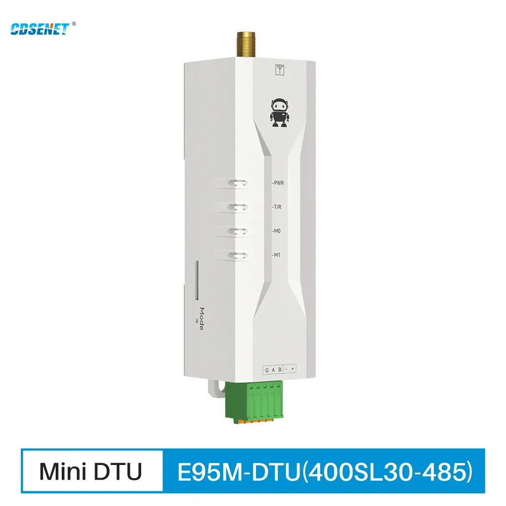 

433MHz RS485 Lora Rail Installation Mini Modem CDSENET E95M-DTU(400SL30-485) 30dbm 10Km Serial Port AT Command Modbus RSSI LBT