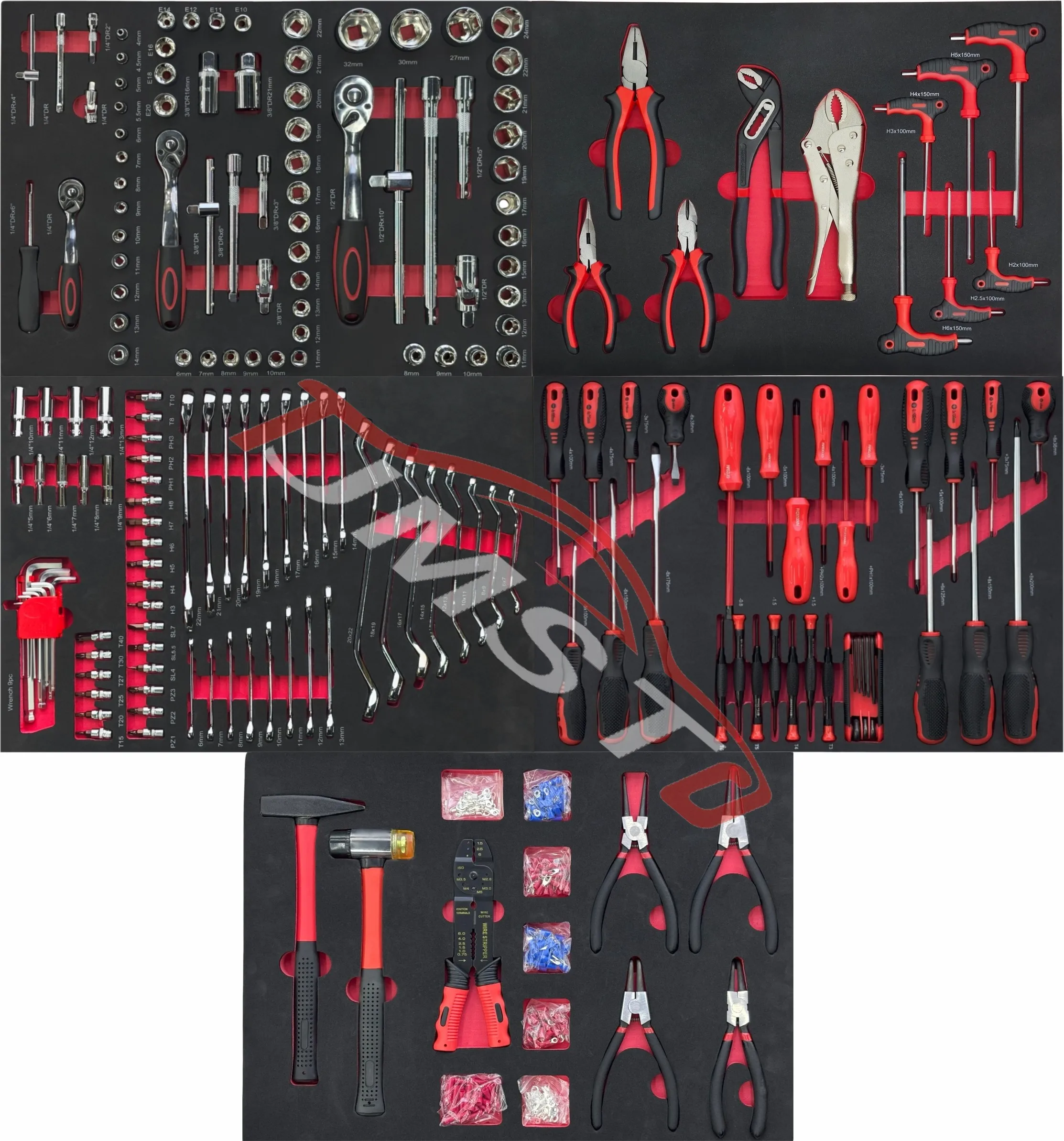 420PCS Professional Auto Repair Hand Tool Kit Insulated Screwdriver Terminal Crimper OEM Available 3-Year Warranty For Workshop