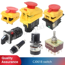 CJ0618 Emergency Stop Switch/Fuse Box/Variable Speed Control Knob/Inverted Switch/Electromagnetic Emergency Stop Switch