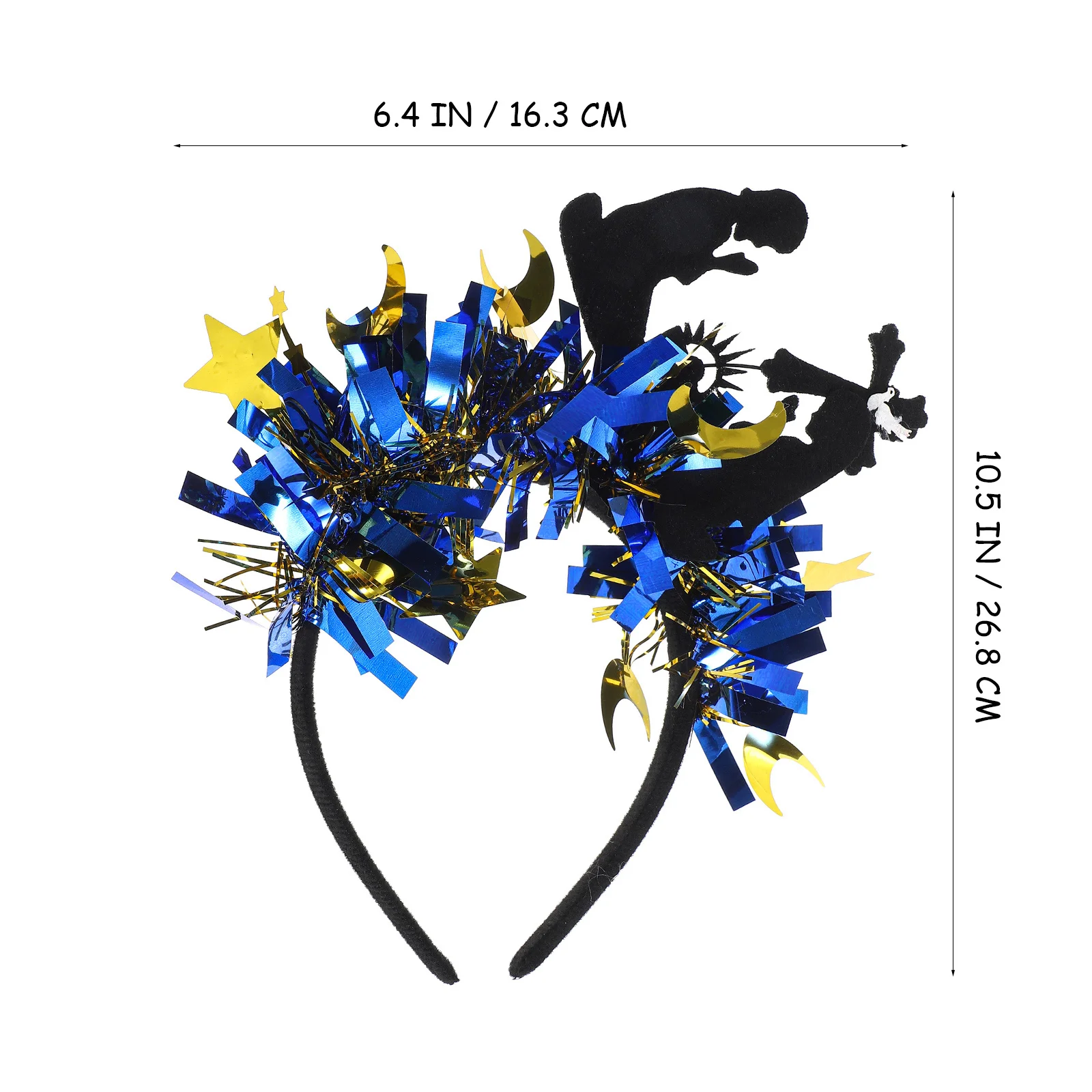 زينة عصابة رأس على شكل نجمة قمر لامعة لرمضان، غطاء رأس عيد مبارك، حفلات تجمعات المهرجانات، عصابة رأس على شكل قمر