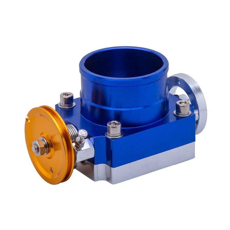 Universal THROTTLE BODY 70MM THROTTLE BODY PERFORMANCE INTAKE MANIFOLD BILLET ALUMINUM HIGH FLOW